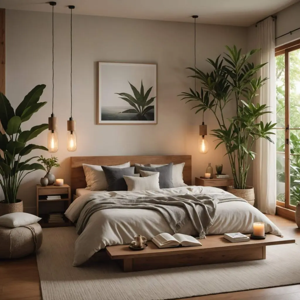 Chambre harmonisée sereine et lumineuse — résultat d'une harmonisation Vastu Shastra